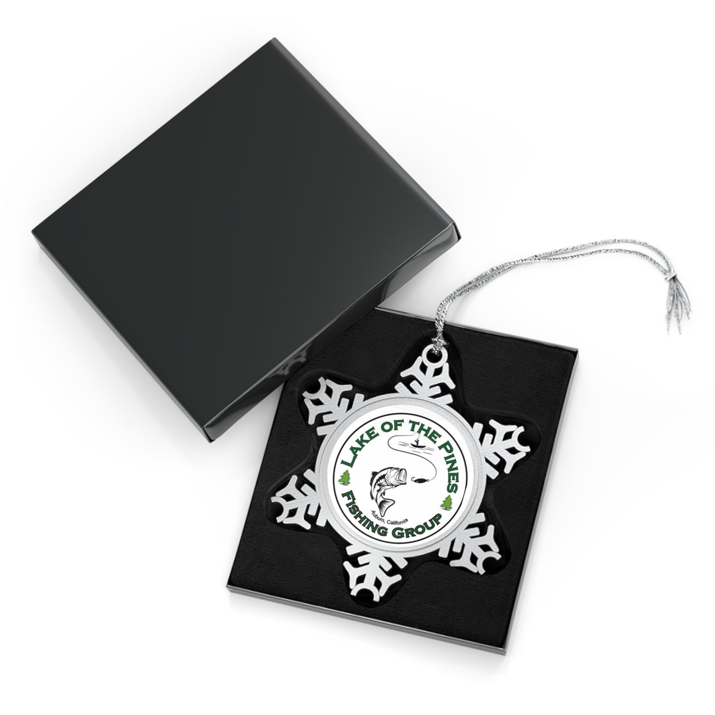 LOP Fishing Group - Pewter Snowflake Ornament