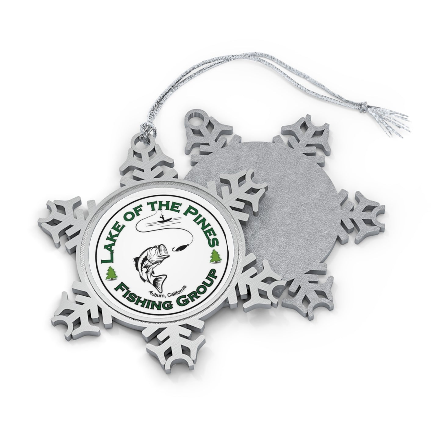 LOP Fishing Group - Pewter Snowflake Ornament