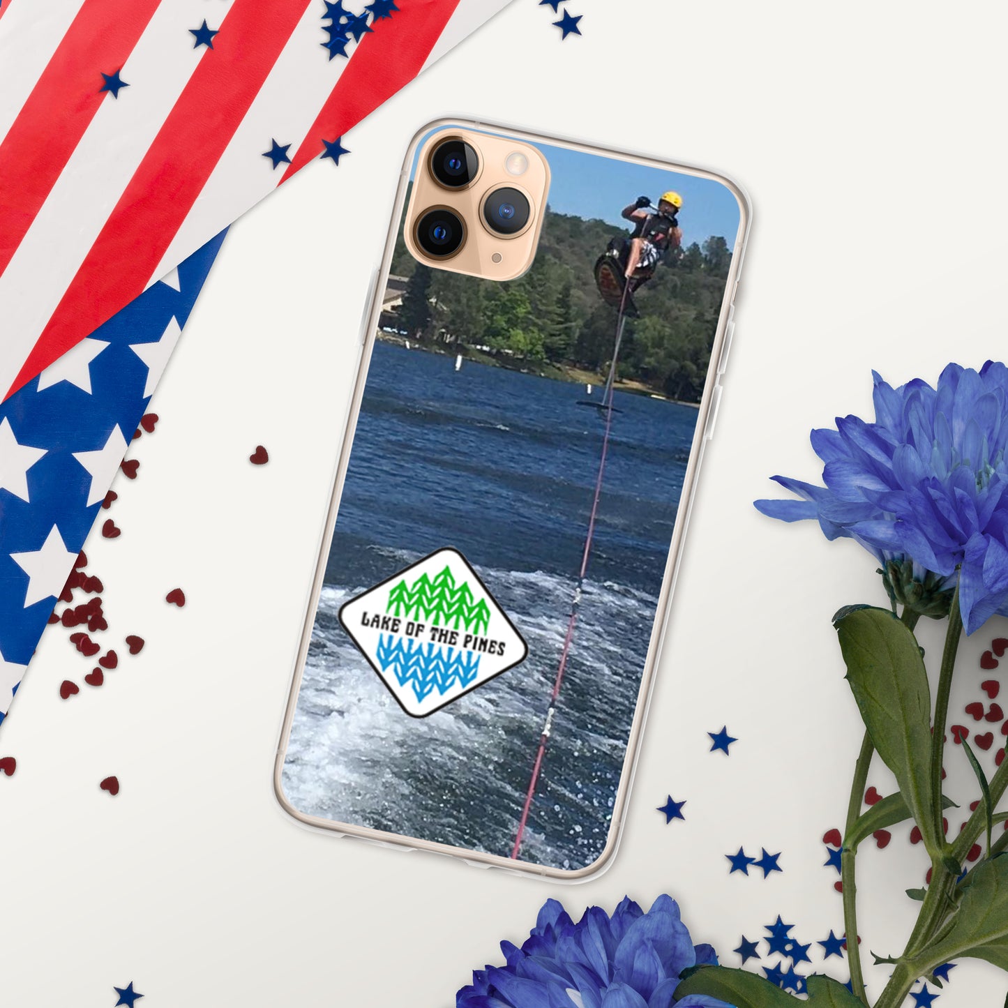 Clear Case for iPhone® - Lake of the Pines - Waterski