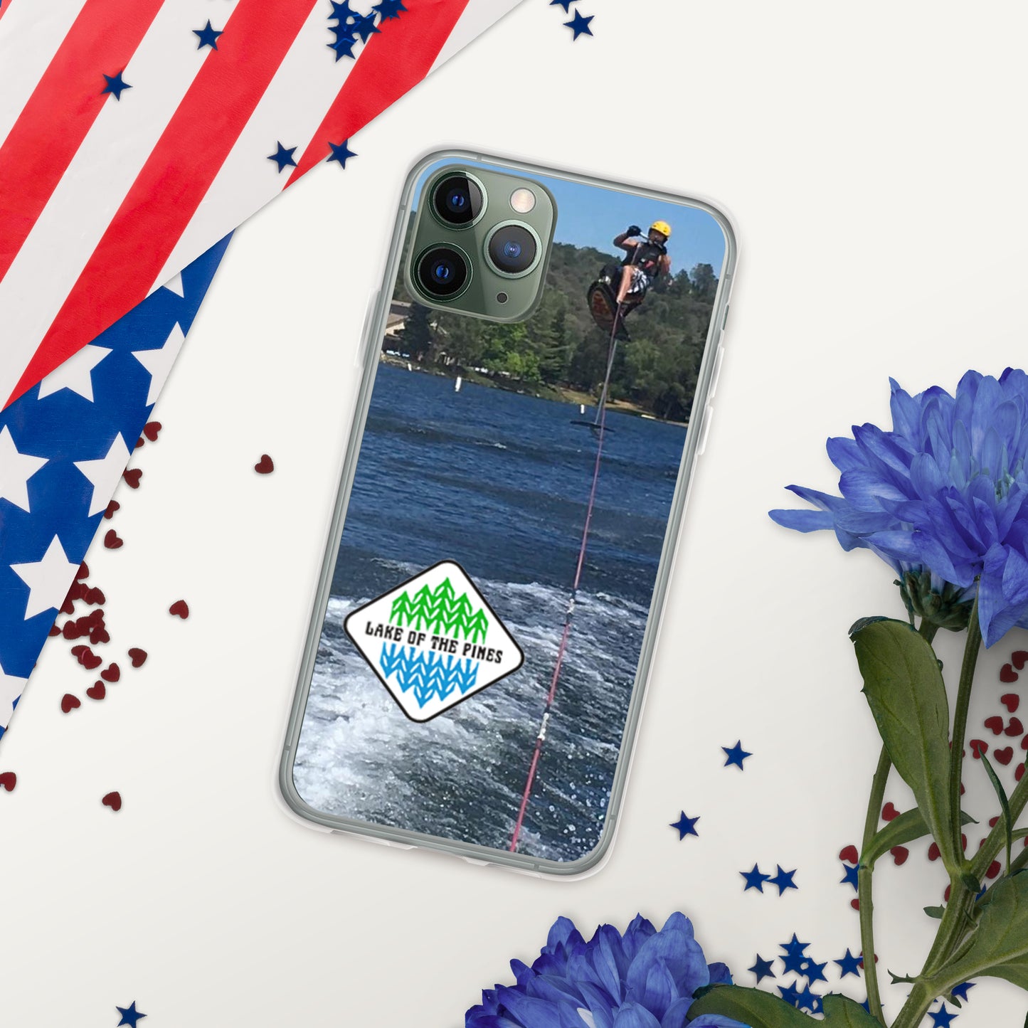 Clear Case for iPhone® - Lake of the Pines - Waterski