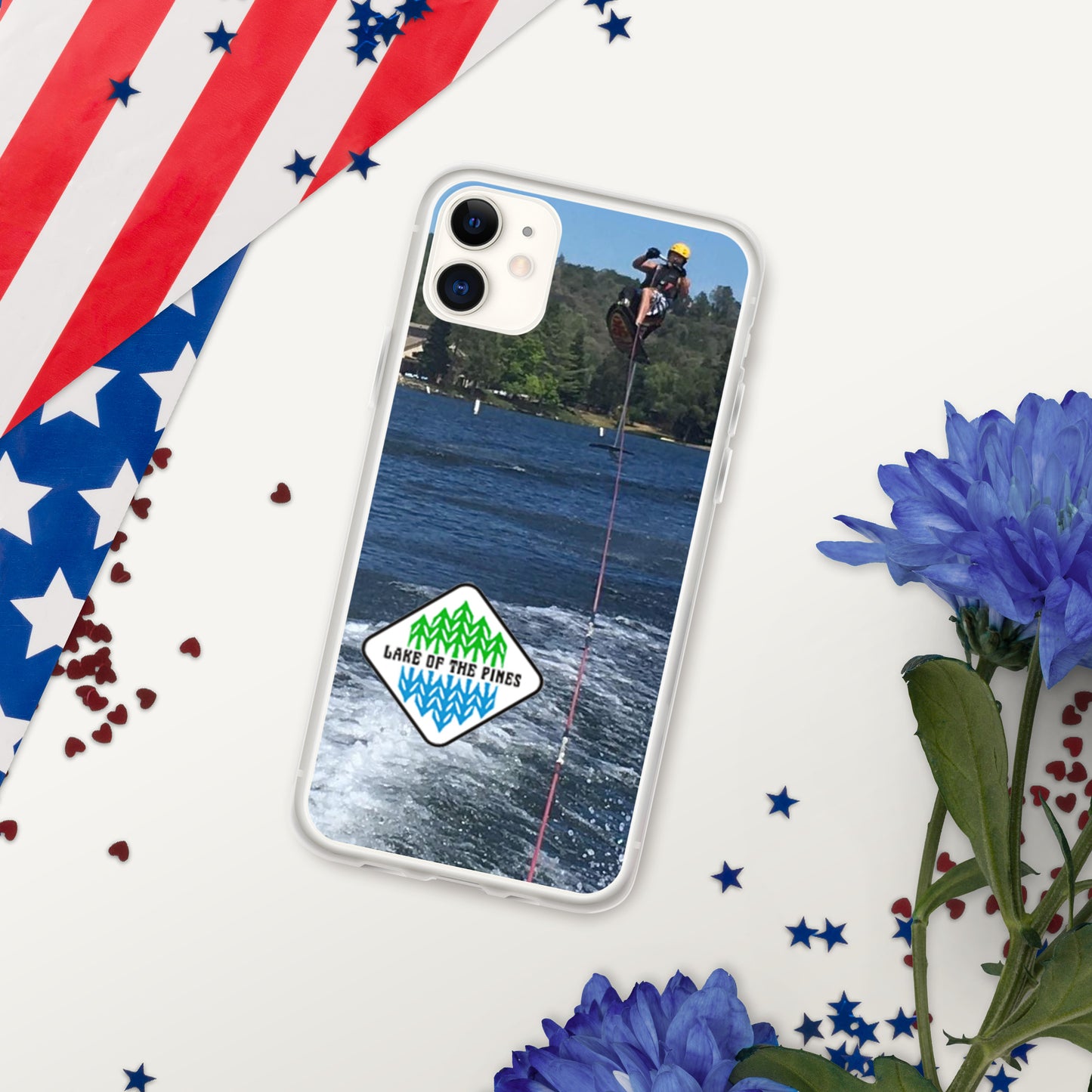 Clear Case for iPhone® - Lake of the Pines - Waterski