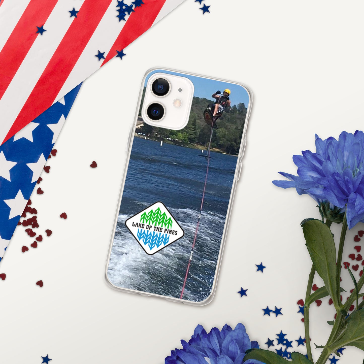 Clear Case for iPhone® - Lake of the Pines - Waterski