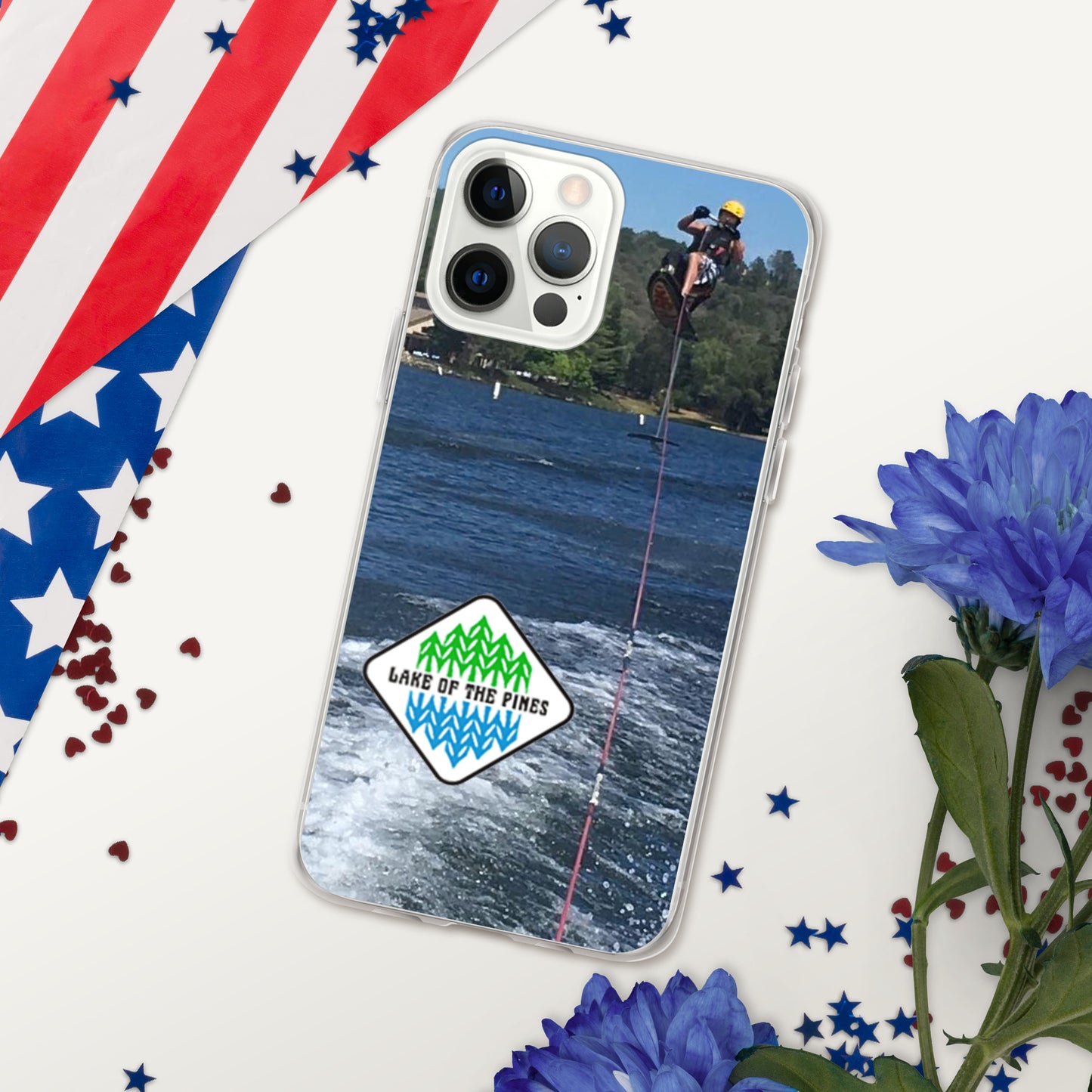 Clear Case for iPhone® - Lake of the Pines - Waterski