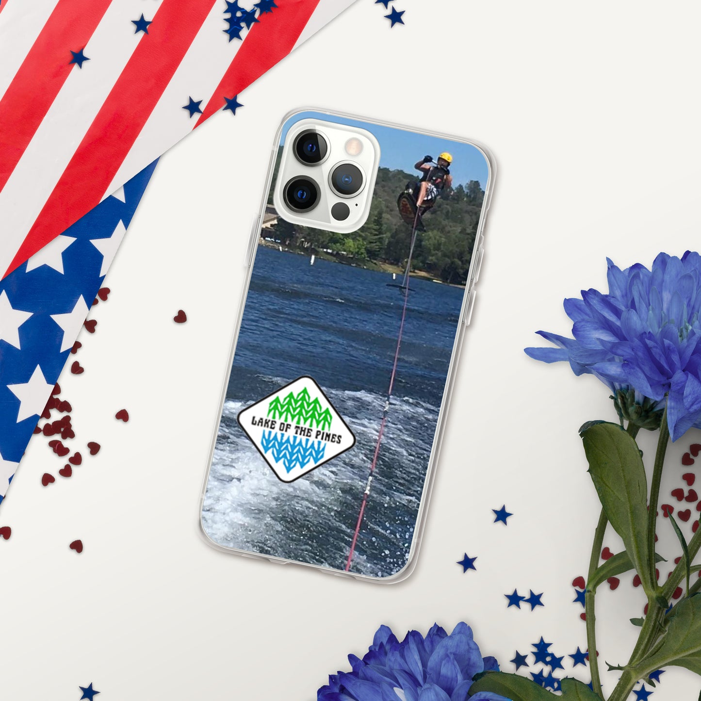 Clear Case for iPhone® - Lake of the Pines - Waterski