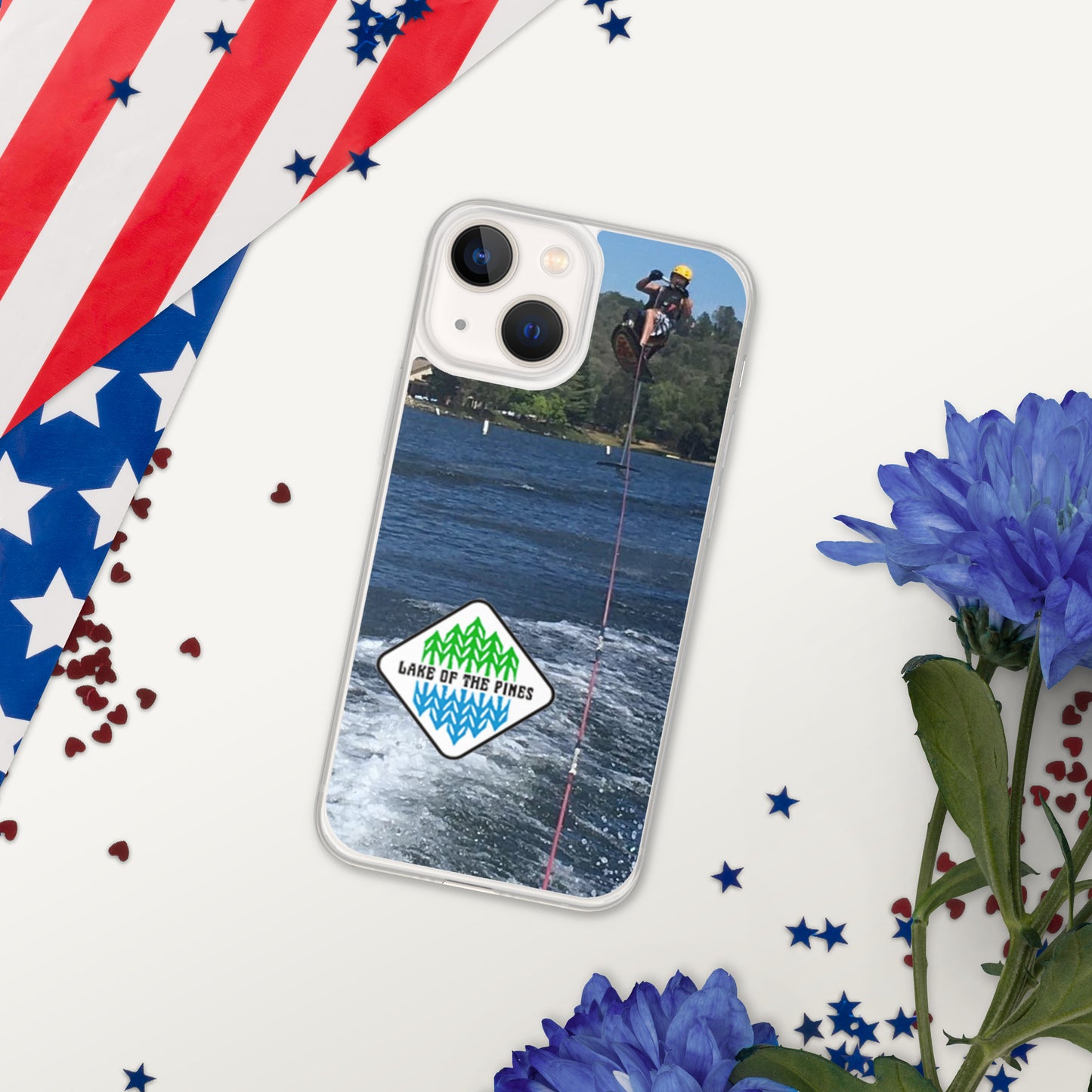 Clear Case for iPhone® - Lake of the Pines - Waterski