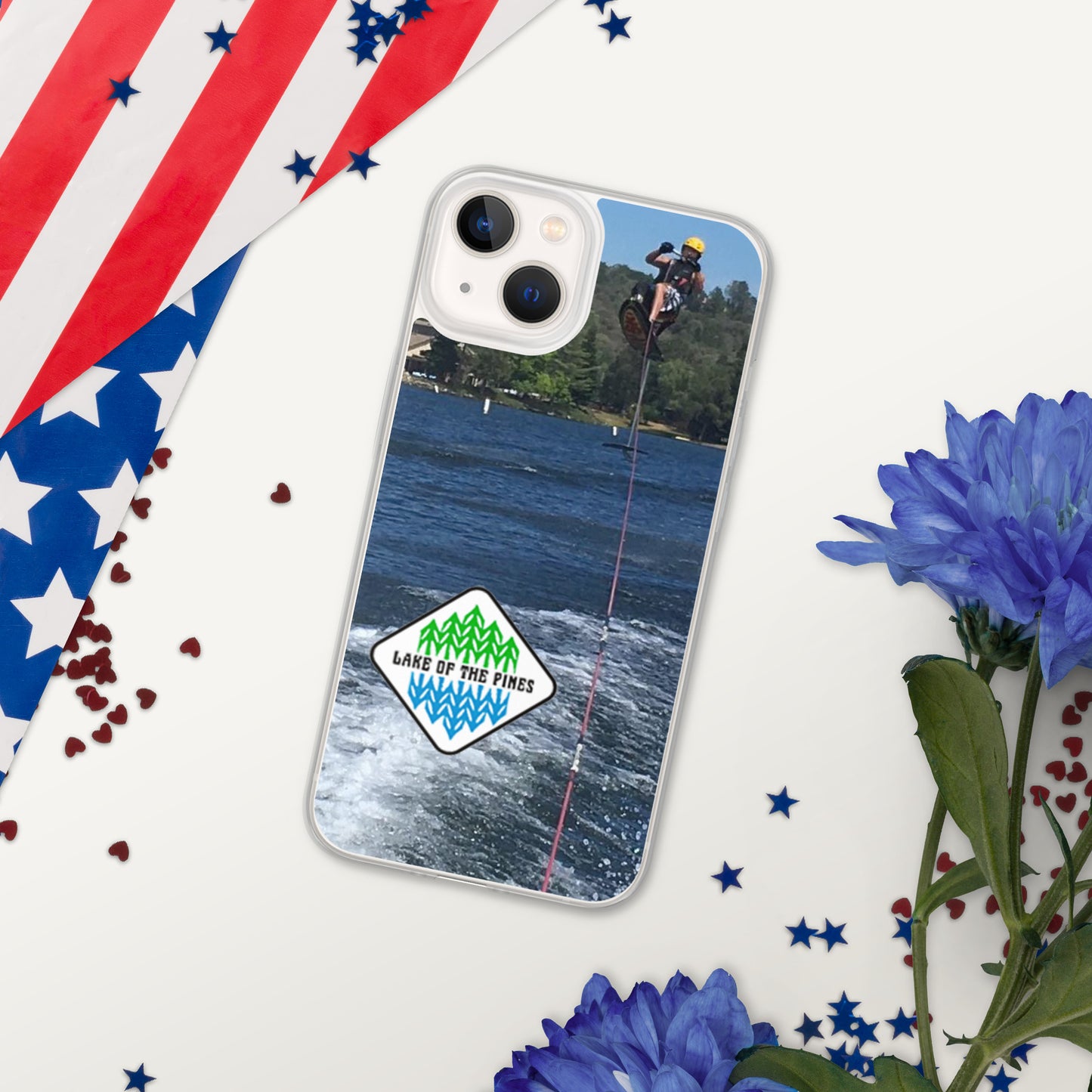 Clear Case for iPhone® - Lake of the Pines - Waterski