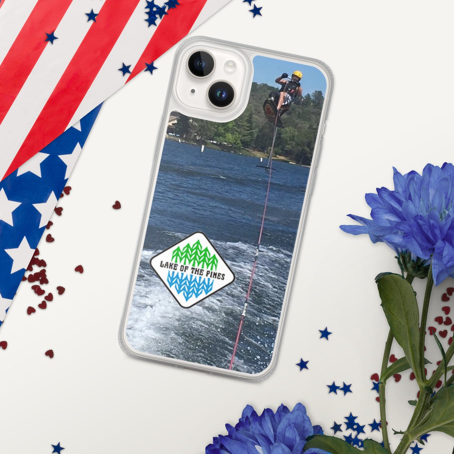 Clear Case for iPhone® - Lake of the Pines - Waterski