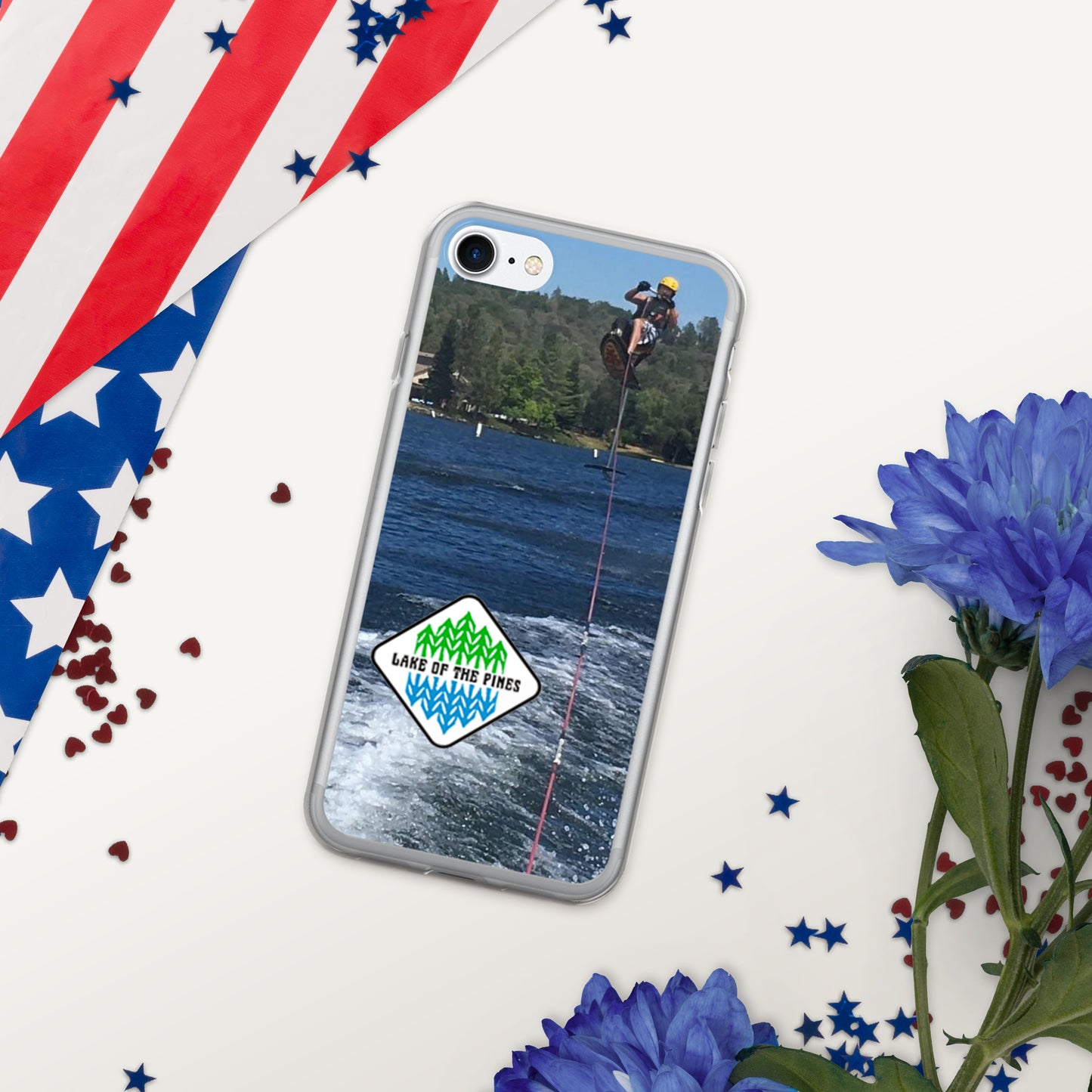 Clear Case for iPhone® - Lake of the Pines - Waterski