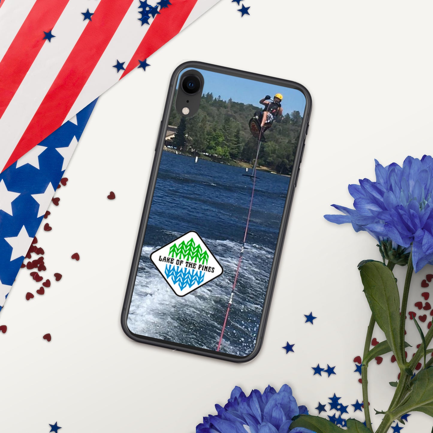 Clear Case for iPhone® - Lake of the Pines - Waterski