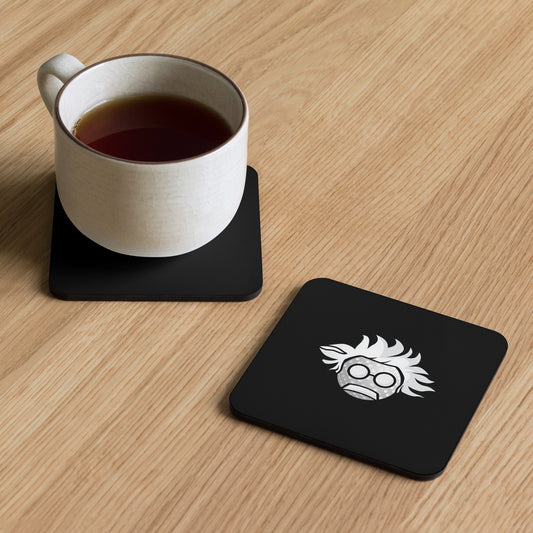 Real Golf Black Cork-back coaster