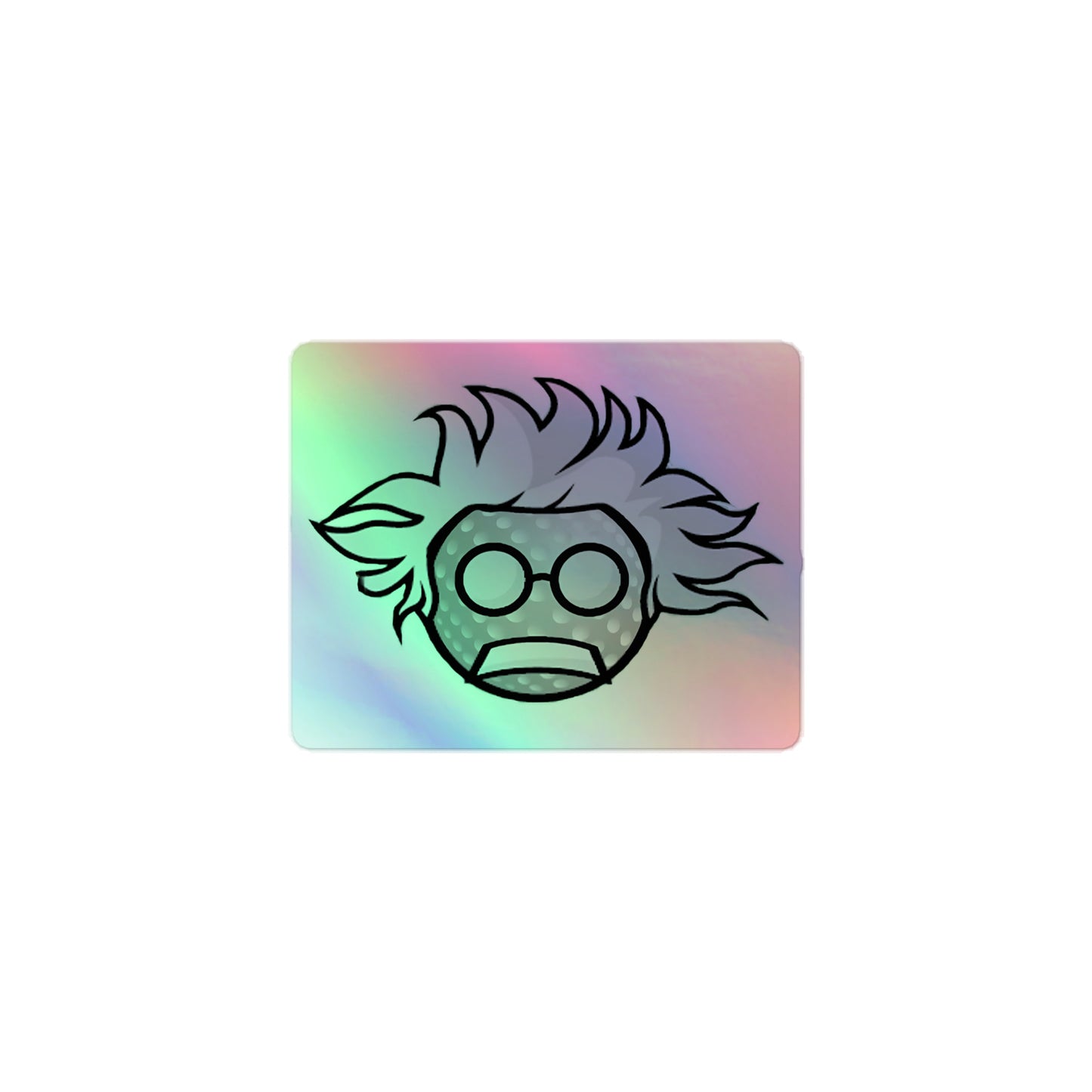 Real Golf Einstein Holographic stickers