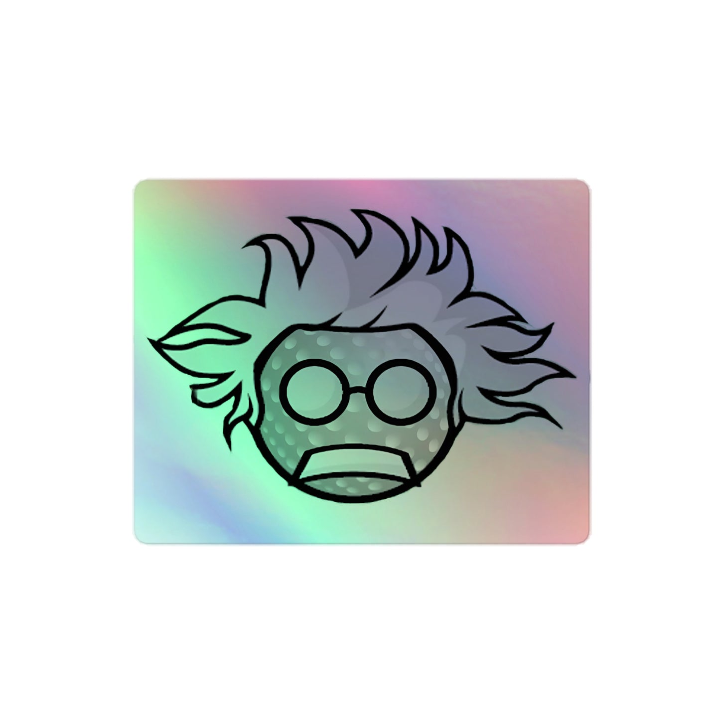 Real Golf Einstein Holographic stickers