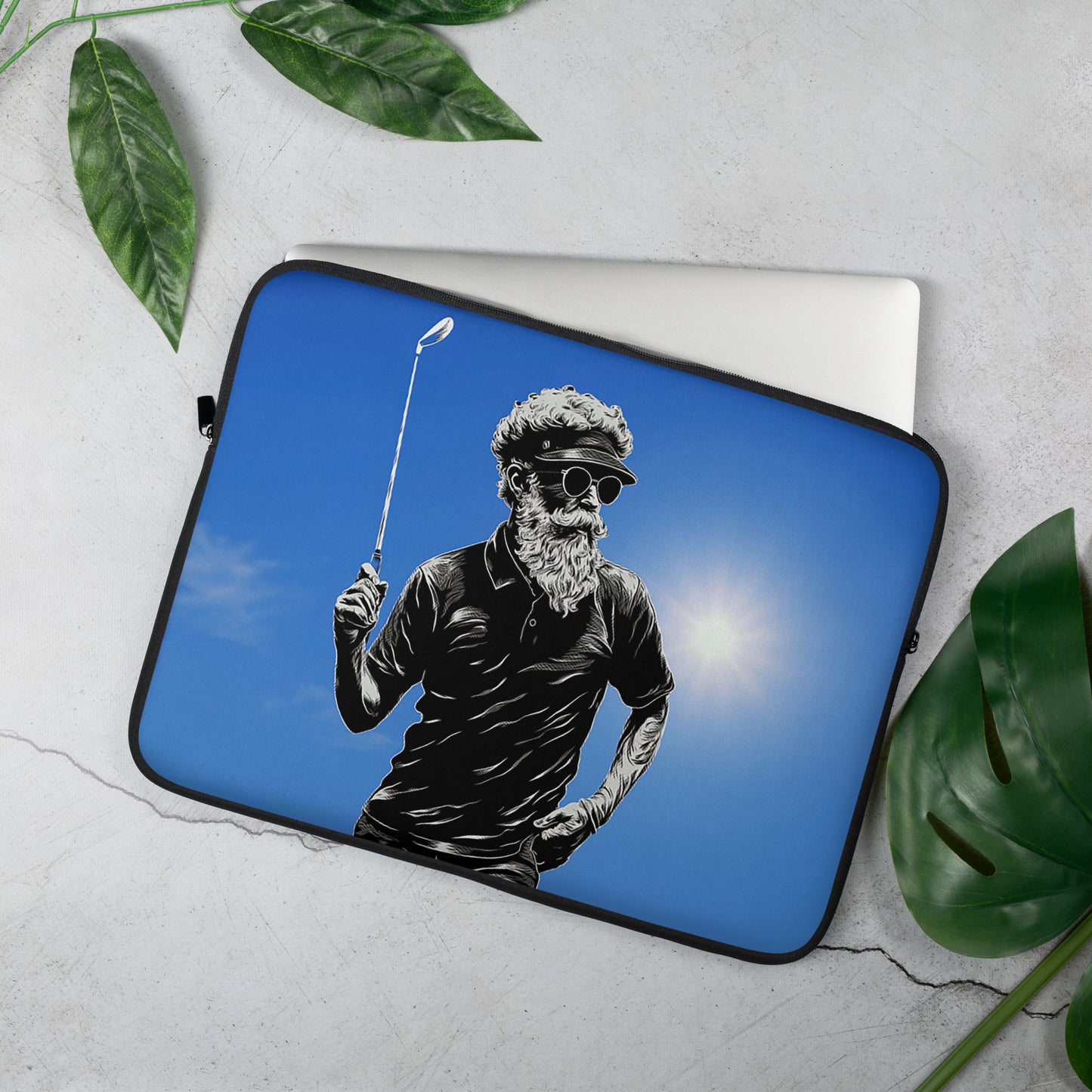 Real Golf Dave Blue Laptop Sleeve