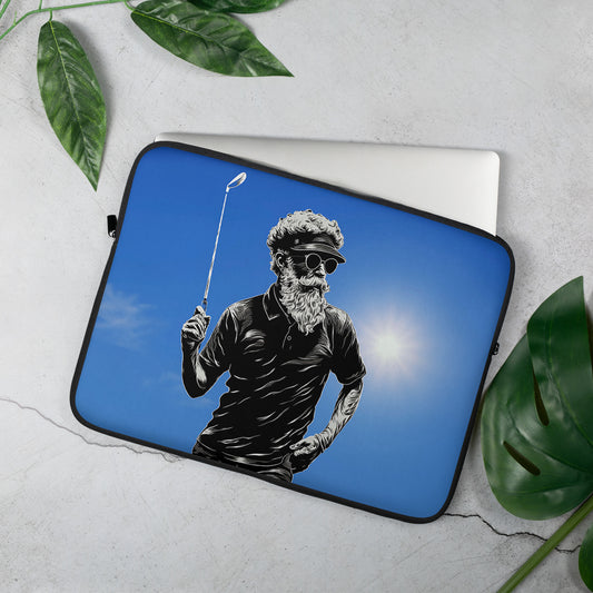 Real Golf Dave Blue Laptop Sleeve