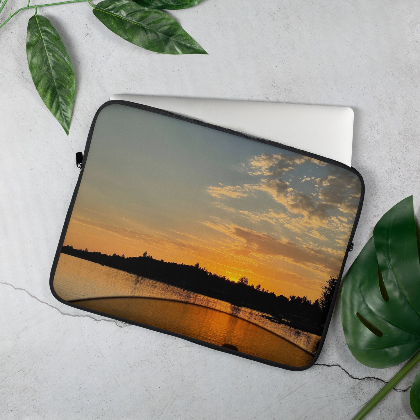 Real Golf Sunset Laptop Sleeve